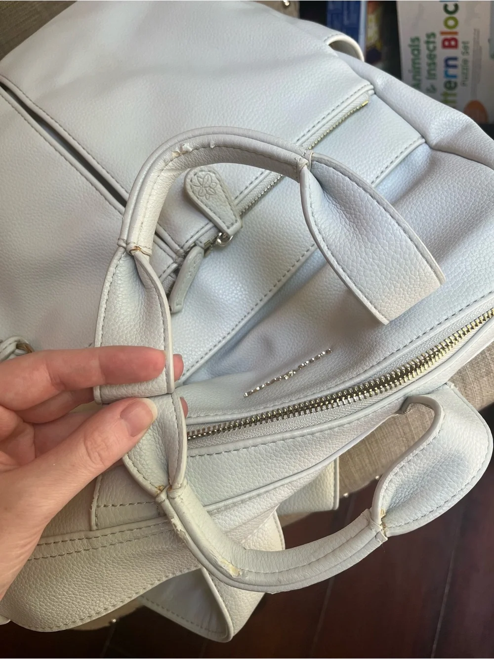 Lily Jade Convertible Bag in Stone with Tassel